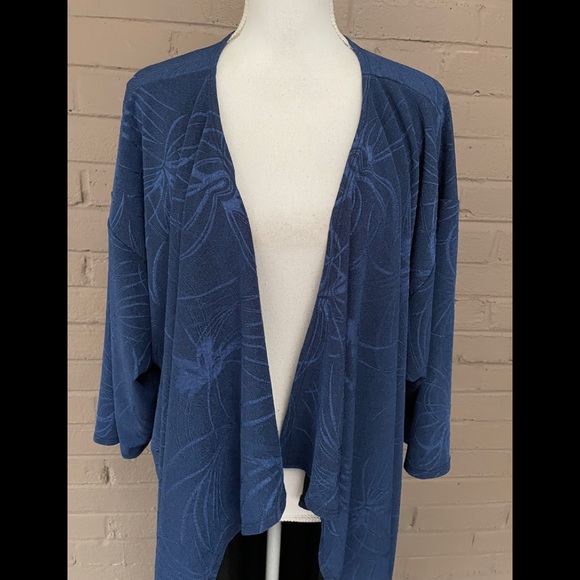 Lu La Roe NWT Shirley Blue Kimono Duster L - Picture 10 of 14